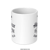 Happiness is Coffee Mug, Essential Oil Mug, Coffee Lover Gift, Aromatherapy Mug, Funny Mug, Cute Mug, Gift for Her, Self Care Mug - Tawshia