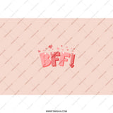 BFF Tumbler, Best Friend Gift, Cute Tumbler, Valentine's Gift, Friendship Tumbler, Heart Tumbler, Tumbler for Her, Gift for Her - Tawshia