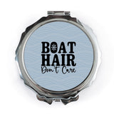 Boat Hair Don't Care Pocket Mirror, Nautical Gift, Funny Boating Accessory, On The Water, Lake Life, Boater Gift - Tawshia