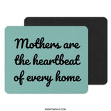 Mothers Heartbeat Mouse Pad, Mom Gift, Home Decor, Mothers Day, Mothers Day Gift, Mothers Day Idea, Quote Mousepad - Tawshia