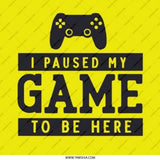 I Paused My Game to Be Here Pinback Button, Gamer Gift, Funny Pin Badge, Gaming Lover Accessory, Sarcastic Button, Video Game Button - Tawshia