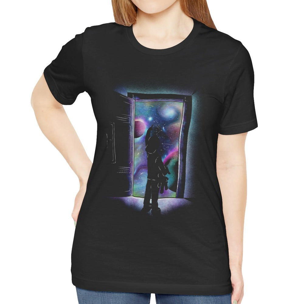 Surreal Cosmic Adventure Artwork Printed T-shirt product