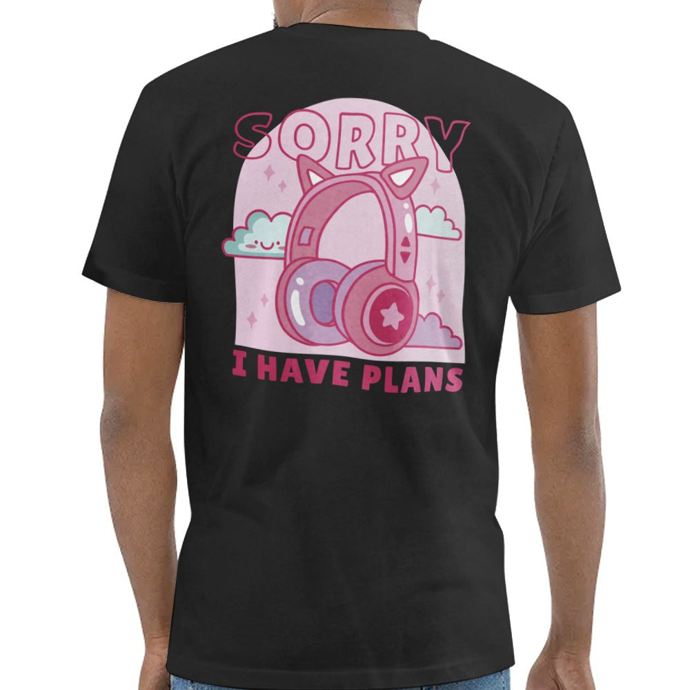 Sorry I Have Plans Cat Ear Headphones T-shirt product