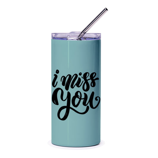 I Miss You Tumbler, Friendship Gift, Long Distance, Missing You Gift, Thinking of You, Care Package, Bereavement Gift, Sympathy Gift - Tawshia