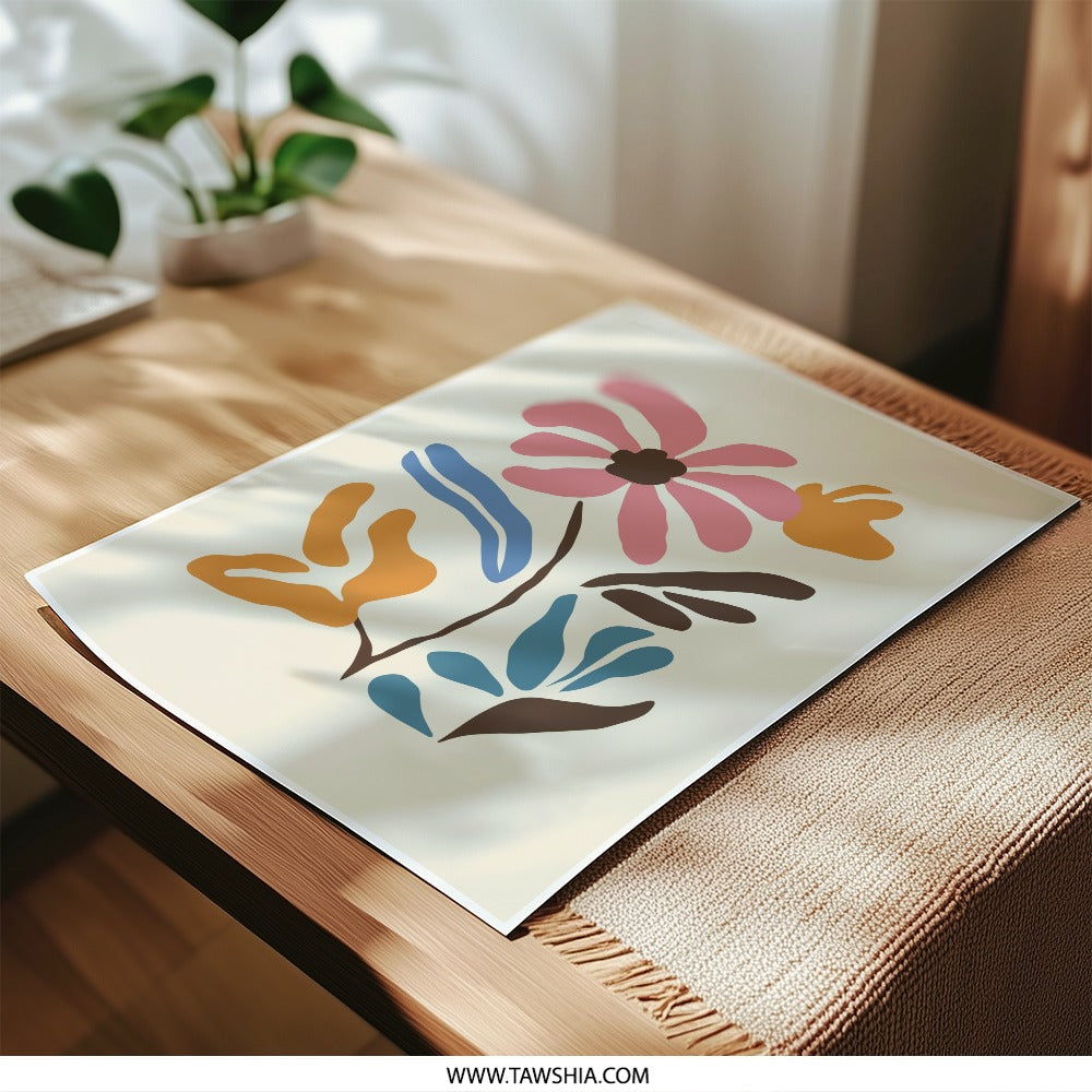 Abstract Floral Photographic Print, Botanical Art, Modern Home Decor, Minimalist Wall Art, Flower Photography, Trendy Prints, Stylish Design - Tawshia
