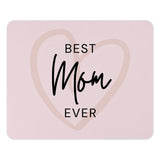 Best Mom Ever Mouse Pad, Mother's Day Gift, Cute Mom Mousepad, Gift for Mom, Mom Birthday Present, Desk Accessories, Mom Office Decor - Tawshia