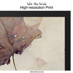 Autumn Leaves Wall Art, Botanical Art Print, Watercolor Leaf Painting, Fall Decor, Nature Inspired Art, Framed Art Print - Tawshia