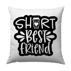 Short Best Friend Coffee Pillow, Friendship Gift, Besties Cushion, Friend Throw Pillow, Cute Pillow for Friends, Decorative Pillow - Tawshia
