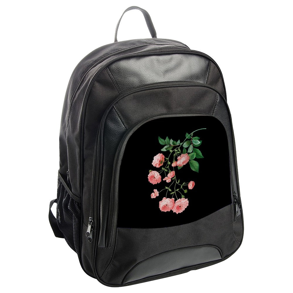 Pink Rose Backpack, Floral Backpack, Flower Backpack, Aesthetic Backpack, Trendy Backpack, Back to School Backpack, Rose Design - Tawshia