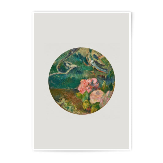 Roses Photographic Print, Impressionist Art Print, Round Wall Art, Vintage Floral, Landscape Art, Unique Prints, Home Decor, Fine Art - Tawshia