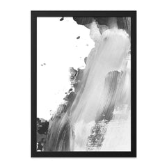 Abstract Wall Art, Black and White Painting, Modern Home Decor, Minimalist Art Print, Stylish Wall Decor - Tawshia