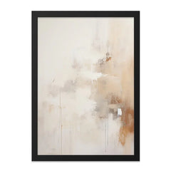 Neutral Abstract Wall Art, Modern Art Print, Beige Brown Wall Decor, Minimalist Painting, Contemporary Artwork, Home Decor, Framed Art - Tawshia
