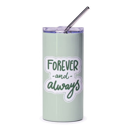 Forever and Always Tumbler, Wedding Gift Tumbler, Anniversary Tumbler, Couple Gift, Engagement Gift, Sentimental Gift, Love Tumbler - Tawshia