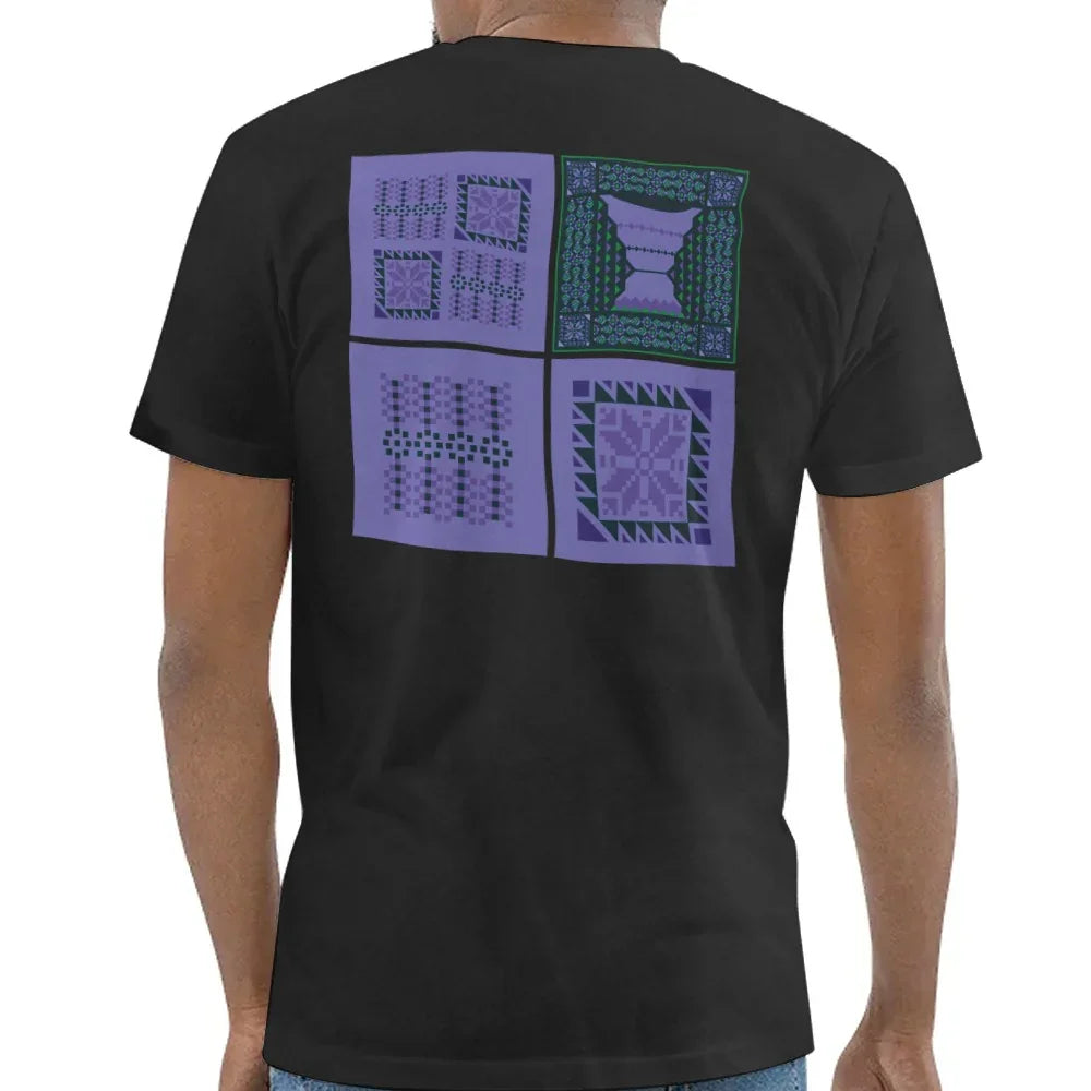 Geometric Patterns Design on Black Shirt product type