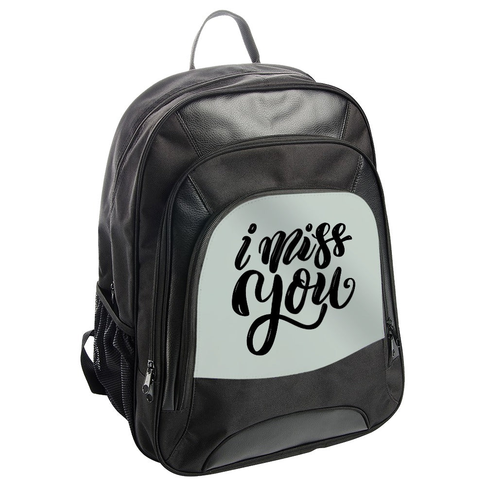 I Miss You Backpack, Trendy Backpack, Stylish Backpack, Everyday Backpack, Cute Backpack, Travel Backpack, Gift Backpack - Tawshia
