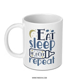 Eat Sleep Be Cute Repeat Mug, Baby Shower Gift, New Parent Present, Cute Mug, Unique Gift, Coffee Mug, Tea Mug, Gift for Her, Him - Tawshia