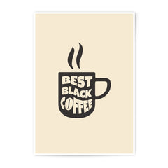 Best Black Coffee Photographic Prints, Coffee Mug Print, Kitchen Art, Coffee Lover Gift, Coffee Shop Decor, Caffeine Art - Tawshia