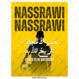 Nassrawi Tote Bag, Arabic Text Art, Football Fan Gift, Sports Lover Tote, Yellow Aesthetic Design, Soccer Bag, Nassr FC, Cool Tote Bag - Tawshia