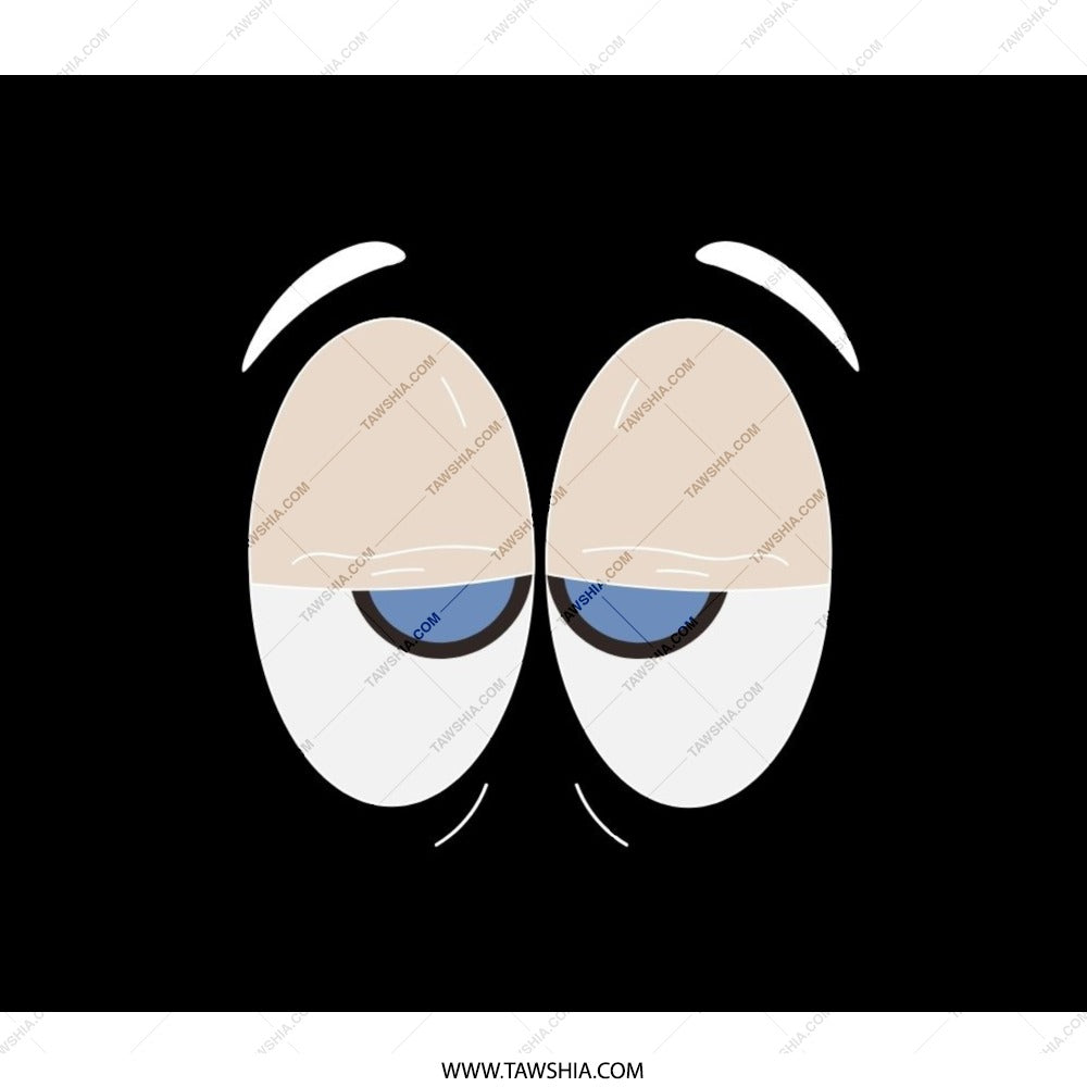 Sleepy Eyes Backpack, Funny Face Back Pack, Cartoon Eyes Bag, Unusual Backpack, Unique Design Pack, Cool Back Pack, Expression Pack - Tawshia