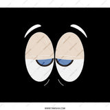Sleepy Eyes Backpack, Funny Face Back Pack, Cartoon Eyes Bag, Unusual Backpack, Unique Design Pack, Cool Back Pack, Expression Pack - Tawshia