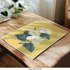 Magnolia Photographic Print, Floral Wall Art, Botanical Art Print, Yellow Flower Art, Home Decor, Flower Photography, Nature Art Print - Tawshia