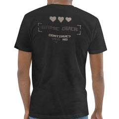 Game Over Continue Yes No Black Graphic Shirt product