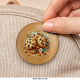 Oatmeal Raisin Cookies Pinback Button, Cute Dessert Button, Sweet Treat Badge, Foodie Gift, Bakery Lover Pin, Unique Button, Gift Idea - Tawshia