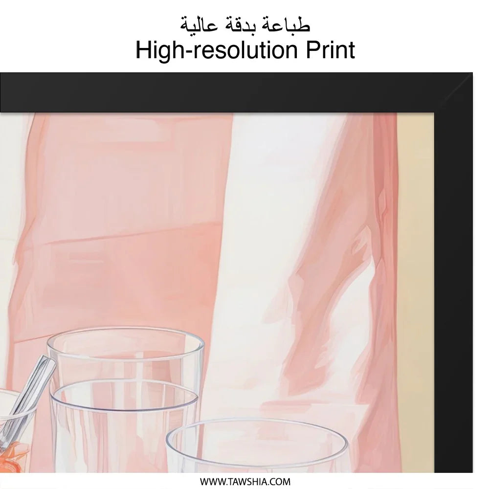 Citrus Still Life Wall Art, Summer Drink Print, Kitchen Wall Decor, Modern Food Artwork, Orange Lemon Art Print, Minimalist Wall Art - Tawshia