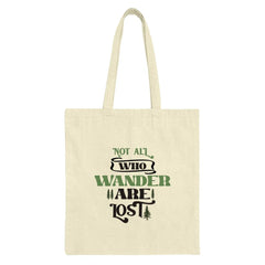 Not All Who Wander Are Lost Tote Bag, Nature Lover Gift, Hiking Bag, Travel Tote, Adventure Bag, Wanderlust Present, Outdoor Enthusiast - Tawshia