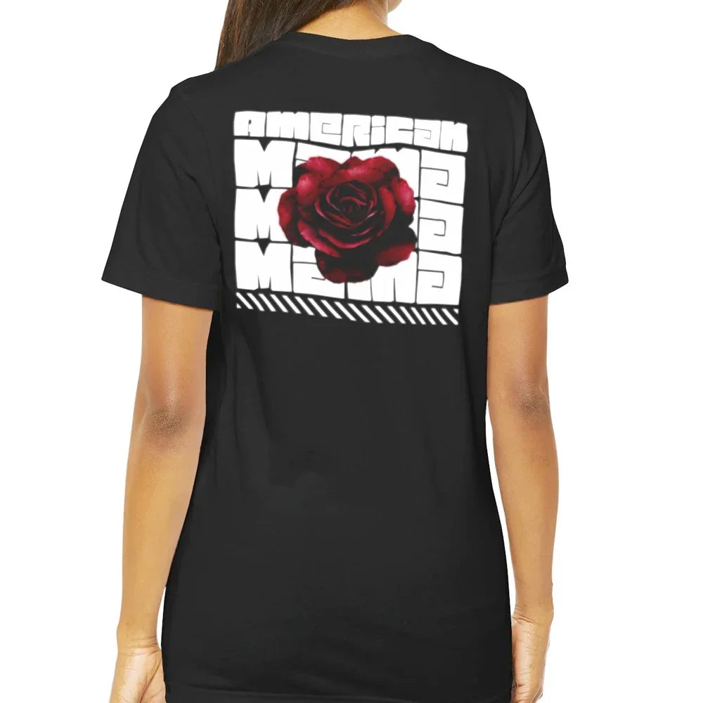 American Rose Graphic Back Print Shirt product type