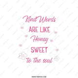 Kind Words Honey Sweet Pillow, Motivational Pillow, Bee Pillow, Positive Quote Pillow, Decorative Pillow, Home Decor Accent Pillow - Tawshia