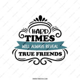 Hard Times True Friends Tote Bag, Inspirational Quote Bag, Friendship Gift, Everyday Carryall Bag, Shopping Bag, Market Tote - Tawshia