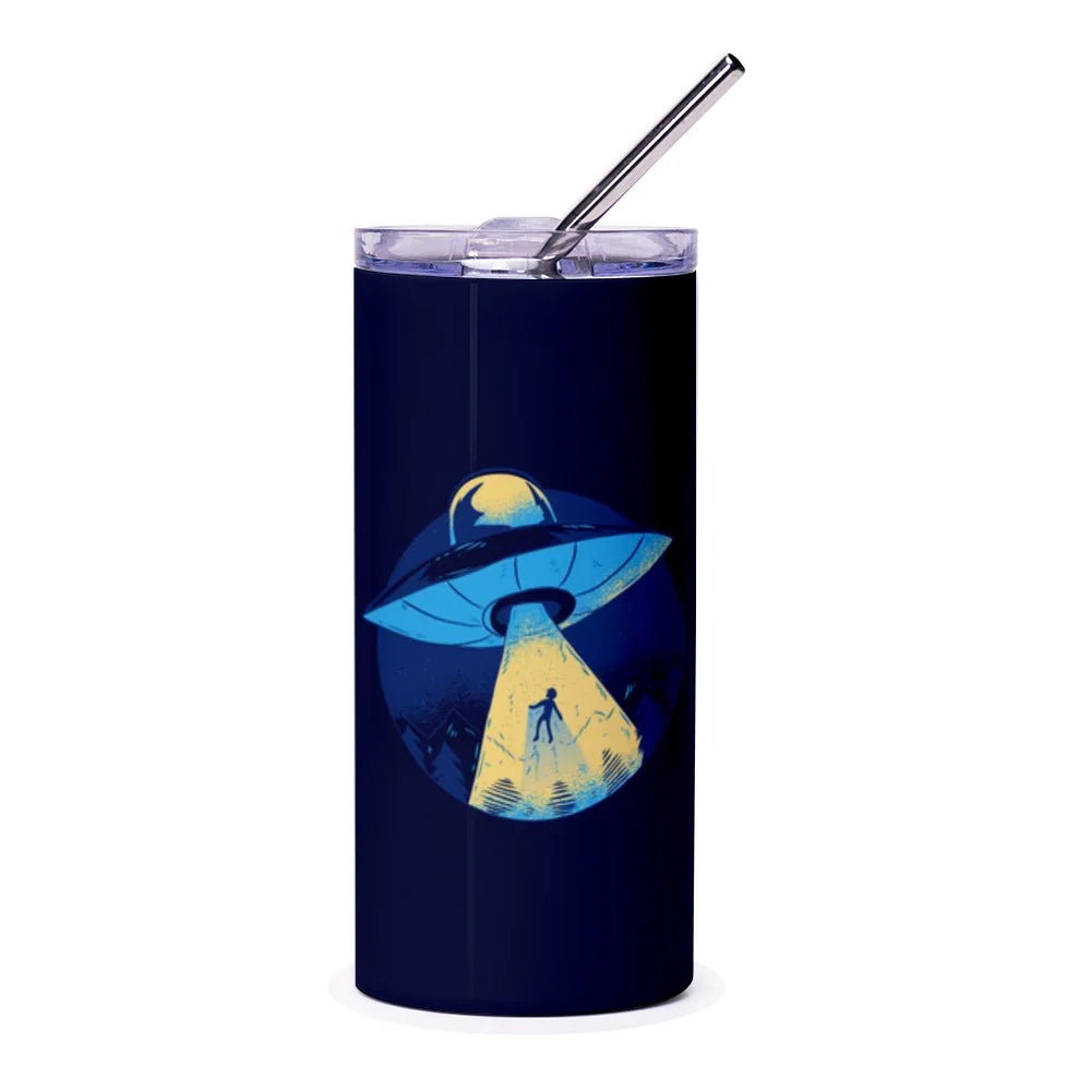 UFO Abduction Astronaut Art Travel Mug product type
