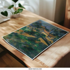 Cézanne Photographic Print, Houses in Provence, Impressionist Art Print, Landscape Photo, Wall Art Decor, French Country Style, Home Decor - Tawshia