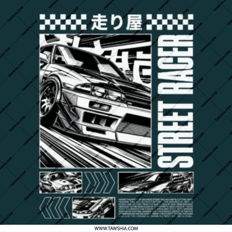 Street Racer Graphic Design Anime Style Product
