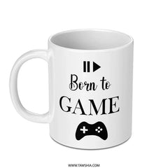 Born to Game Mug, Gamer Gift, Gaming Mug, Video Game Mug, Gift for Gamers, Game Controller Mug, Birthday Gift, Gamer Coffee Mug - Tawshia