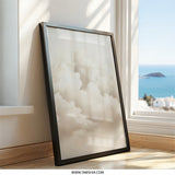 Cloudscape Wall Art, Beige Cloud Print, Neutral Home Decor, Dreamy Sky Art, Atmospheric Wall Decor, Minimalist Cloud Painting - Tawshia