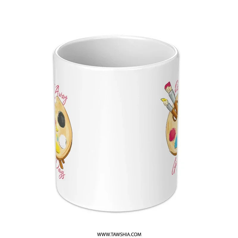 Creative Paint Palette Design on Mug product