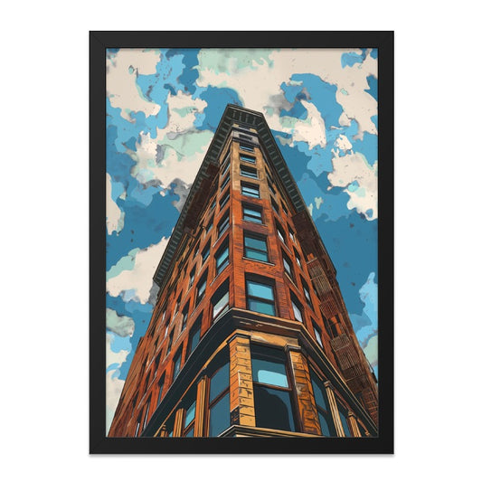 Building Wall Art, Architecture Print, Cityscape Decor, Urban Wall Decor, Home Decor, Modern Wall Art, Architectural Art Print - Tawshia