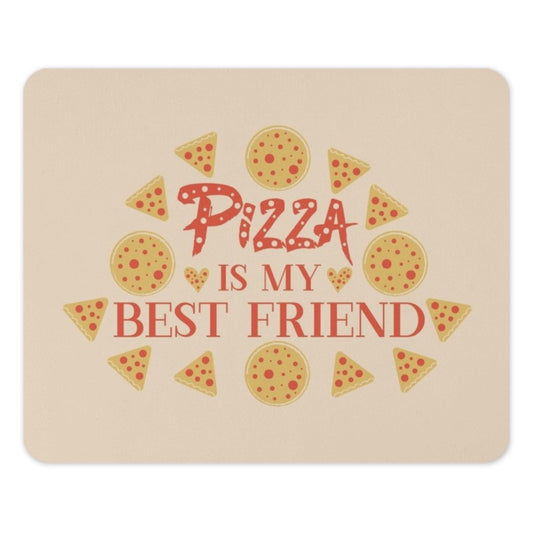 Pizza Is My Best Friend Mouse Pad, Foodie Gift, Cute Mousepad, Desk Decor, Funny Gift for Pizza Lover, Unique Office Accessory - Tawshia