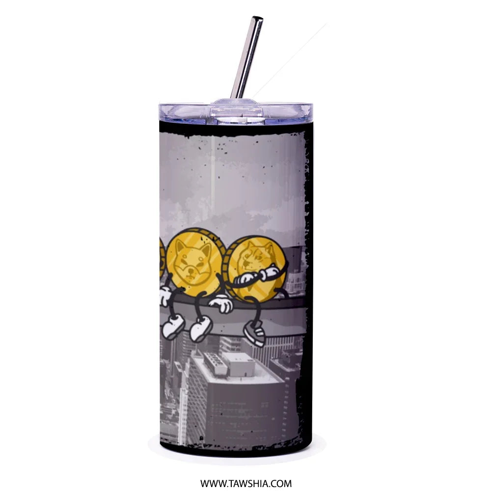 Cartoon Cryptocurrency Characters Travel Tumbler product