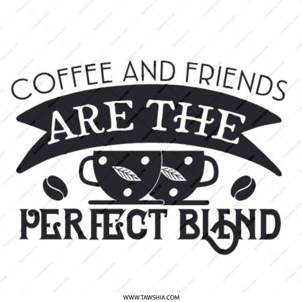Coffee and Friends Pinback Button, Perfect Blend, Gift for Coffee Lover, Friendship Button, Caffeine Addict Accessory, Cute Badge - Tawshia