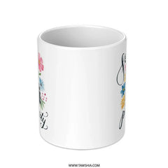 Focus on Positivity Mug, Camera Floral Mug, Positive Thinking Coffee Cup, Photography Lover Gift, Inspirational Mug, Gifts for Her - Tawshia