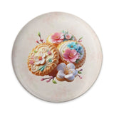 Floral Cookies Pinback Button, Cute Food Button, Spring Button, Pastel Aesthetic, Sweet Treat Pin, Elegant Kawaii Button - Tawshia
