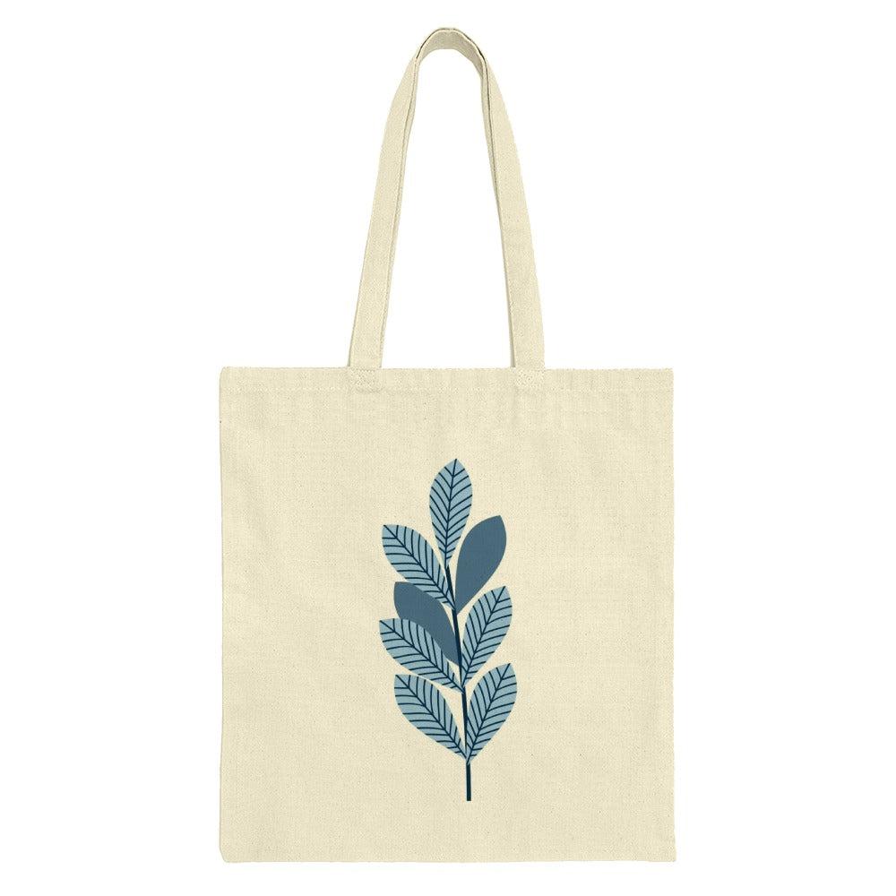 Leaf Tote Bag, Botanical Tote, Plant Lover Gift, Modern Tote Bag, Everyday Bag, Reusable Grocery Bag, Book Bag, Trendy Tote, Gift for Her - Tawshia