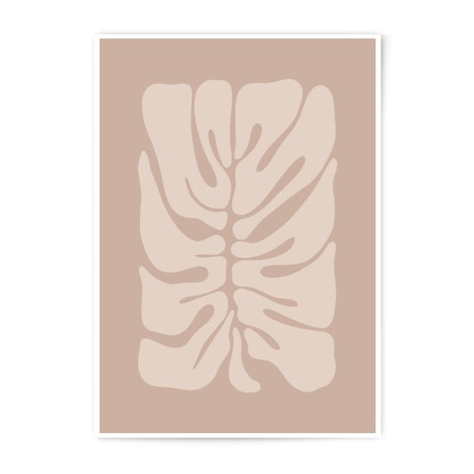 Monstera Leaf Photographic Print, Minimalist Art Print, Botanical Wall Art, Modern Home Decor, Neutral Color Plant Print - Tawshia