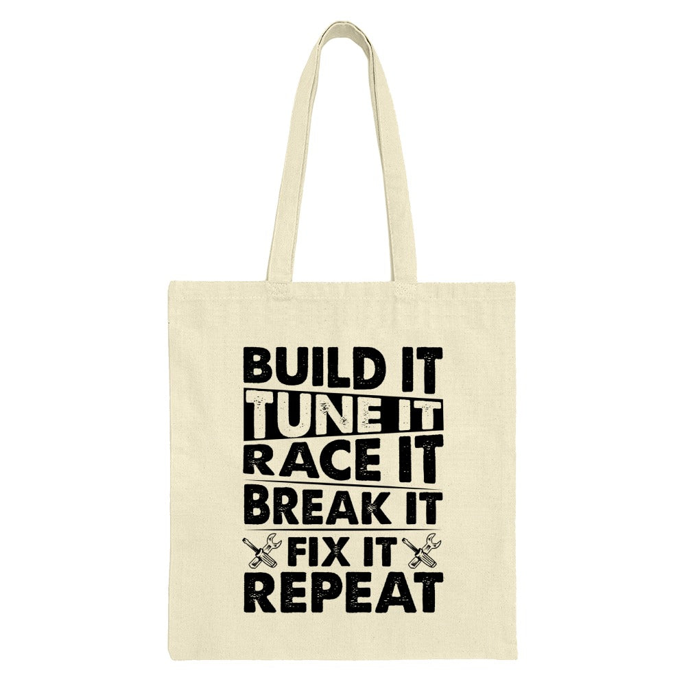 Build It Tote Bag, Car Enthusiast Gift, Race Car Tote, Mechanic Gift, Funny Car Lover Bag, Tuning Lover Gift, Gift for Tuner - Tawshia