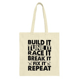 Build It Tote Bag, Car Enthusiast Gift, Race Car Tote, Mechanic Gift, Funny Car Lover Bag, Tuning Lover Gift, Gift for Tuner - Tawshia