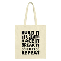 Build It Tote Bag, Car Enthusiast Gift, Race Car Tote, Mechanic Gift, Funny Car Lover Bag, Tuning Lover Gift, Gift for Tuner - Tawshia