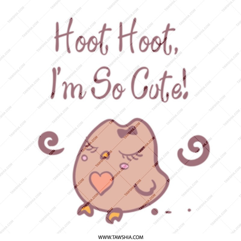Cute Owl Mug, Hoot Hoot Im So Cute, Cartoon Owl Coffee Mug, Gift for Owl Lovers, Adorable Animal Mug, Novelty Mug for Her - Tawshia